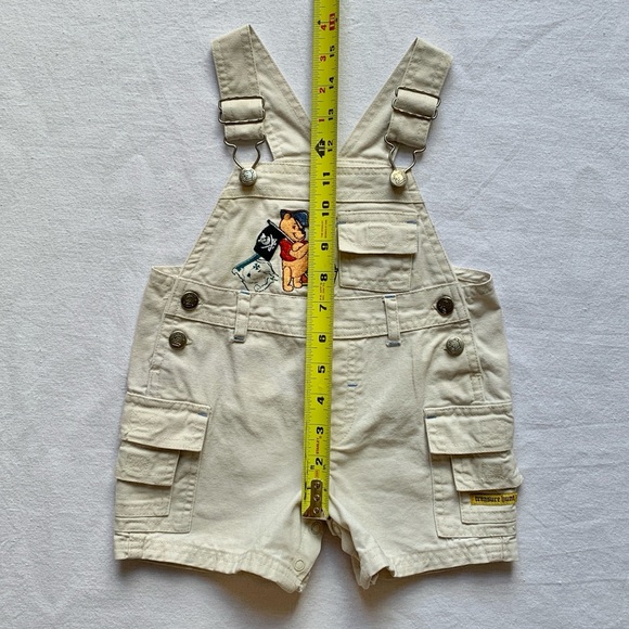 SOLD (on Depop) Disney Winnie the Pooh Treasure Hunt Overalls Shortalls 12M - Picture 9 of 11